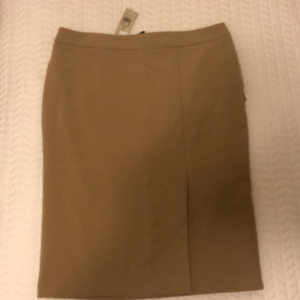 Ann Taylor Tan Pencil Skirt